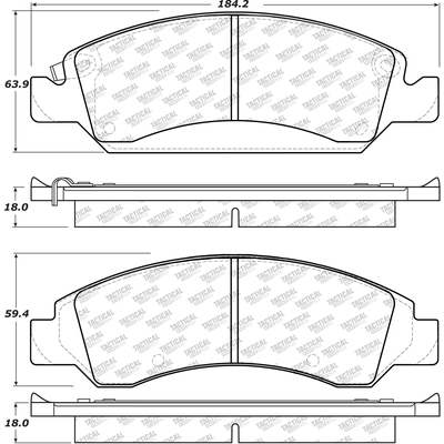 Plaquettes avant Severe Duty by CENTRIC PARTS - 307.13630 pa4