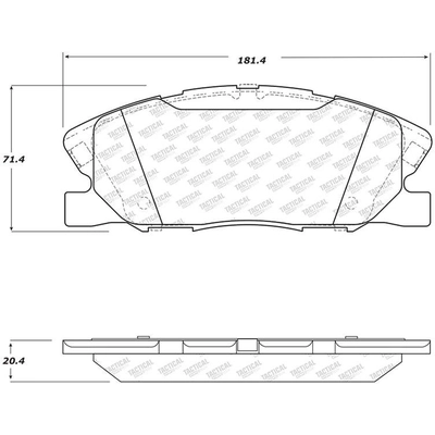 Front Severe Duty Pads by CENTRIC PARTS - 307.17670 pa8