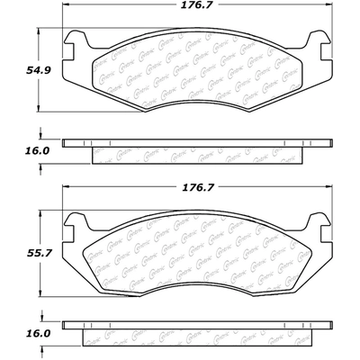 Plaquette avant semi-métalique de qualité supérieur Severe Duty par CENTRIC PARTS - 106.02030 pa4