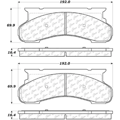 CENTRIC PARTS - 106.04501 - Front Disc Brake Pad Set pa4