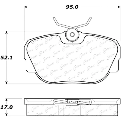 Front Severe Duty Semi Metallic Premium Pad by CENTRIC PARTS - 106.04930 pa2