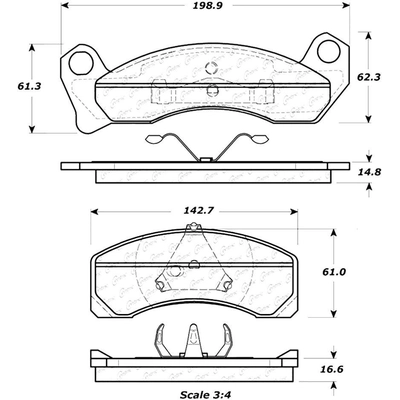 Front Severe Duty Semi Metallic Premium Pad by CENTRIC PARTS - 106.04990 pa4