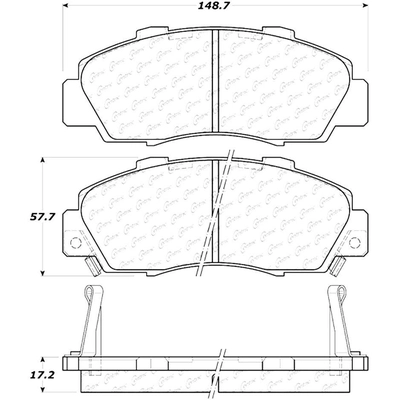 Plaquette avant semi-m�talique de qualit� sup�rieur Severe Duty by CENTRIC PARTS - 106.05030 pa8