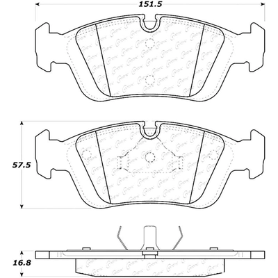 Front Severe Duty Semi Metallic Premium Pad by CENTRIC PARTS - 106.05580 pa4