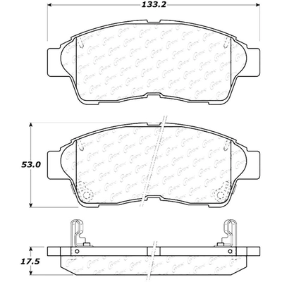 Front Severe Duty Semi Metallic Premium Pad by CENTRIC PARTS - 106.05620 pa4