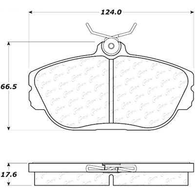 Front Severe Duty Semi Metallic Premium Pad by CENTRIC PARTS - 106.06010 pa3