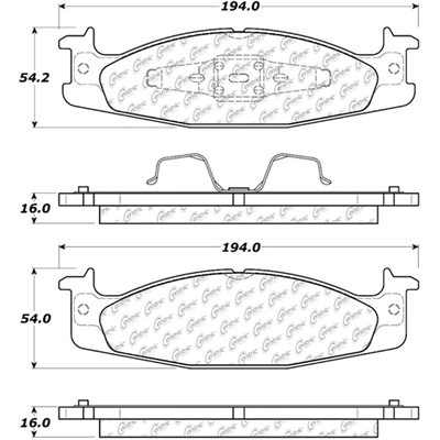 Front Severe Duty Semi Metallic Premium Pad by CENTRIC PARTS - 106.06320 pa5