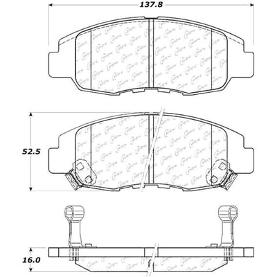 Front Severe Duty Semi Metallic Premium Pad by CENTRIC PARTS - 106.07641 pa12