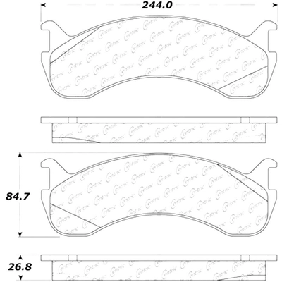 Front Severe Duty Semi Metallic Premium Pad by CENTRIC PARTS - 106.07861 pa10