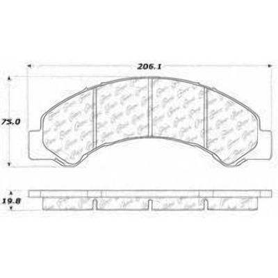 Front Severe Duty Semi Metallic Premium Pad by CENTRIC PARTS - 106.08250 pa1