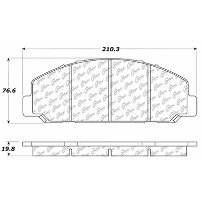 Plaquette avant semi-m�talique de qualit� sup�rieur Severe Duty by CENTRIC PARTS - 106.08270 pa1