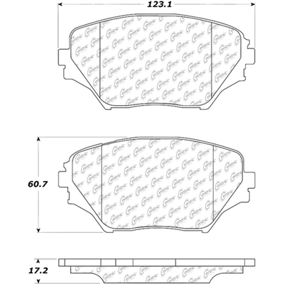 Plaquette avant semi-métalique de qualité supérieur Severe Duty par CENTRIC PARTS - 106.08620 pa1