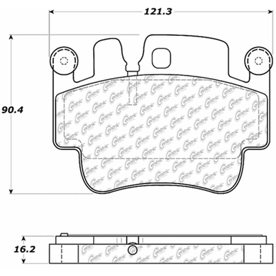 Front Severe Duty Semi Metallic Premium Pad by CENTRIC PARTS - 106.09170 pa6