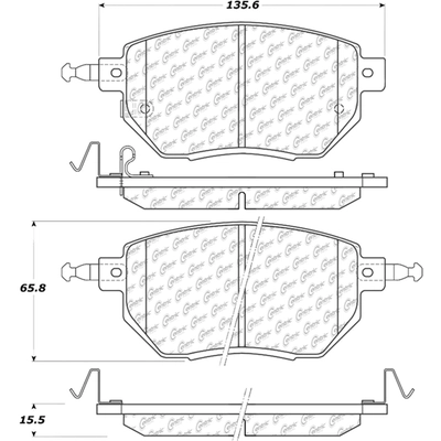 Front Severe Duty Semi Metallic Premium Pad by CENTRIC PARTS - 106.09690 pa1