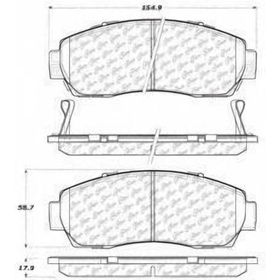 Plaquette avant semi-m�talique de qualit� sup�rieur Severe Duty by CENTRIC PARTS - 106.10890 pa6