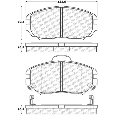 Front Severe Duty Semi Metallic Premium Pad by CENTRIC PARTS - 106.11250 pa2