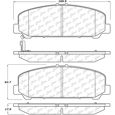 Front Severe Duty Semi Metallic Premium Pad by CENTRIC PARTS - 106.12860 pa5