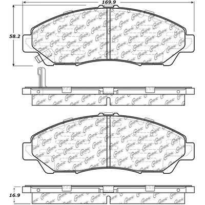 Front Severe Duty Semi Metallic Premium Pad by CENTRIC PARTS - 106.13780 pa11