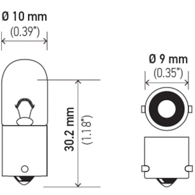 HELLA - 1893 - Light Bulb (Pack of 10) pa3