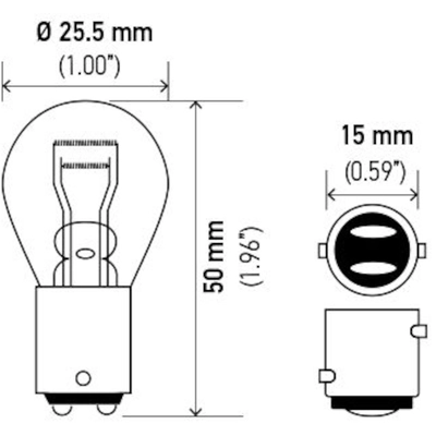 HELLA - 2057 - Bulb (Pack of 10) pa1