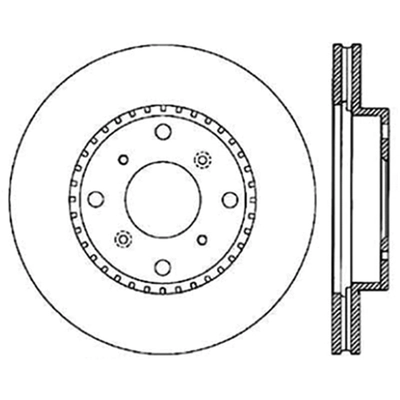 Front Slotted Rotor by STOPTECH - 126.40032CSL pa1