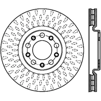 Front Slotted Rotor by STOPTECH - 126.63080CSL pa9