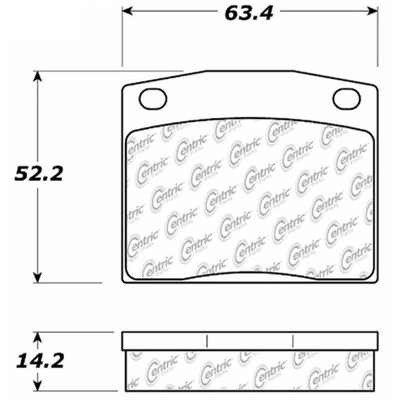 Front Super Premium Ceramic Pads by CENTRIC PARTS - 105.01170 pa3