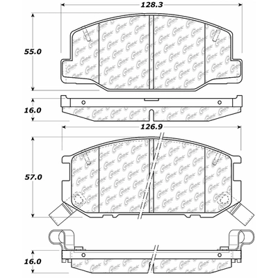 Front Super Premium Ceramic Pads by CENTRIC PARTS - 105.02450 pa1