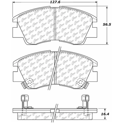 Front Super Premium Ceramic Pads by CENTRIC PARTS - 105.03490 pa2