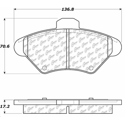 Plaquettes avant en c�ramique de qualit� sup�rieur  by CENTRIC PARTS - 105.06000 pa5