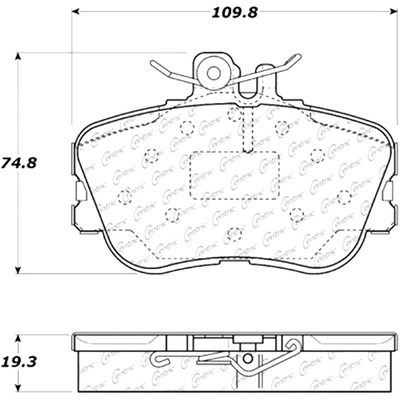 Front Super Premium Ceramic Pads by CENTRIC PARTS - 105.06450 pa12