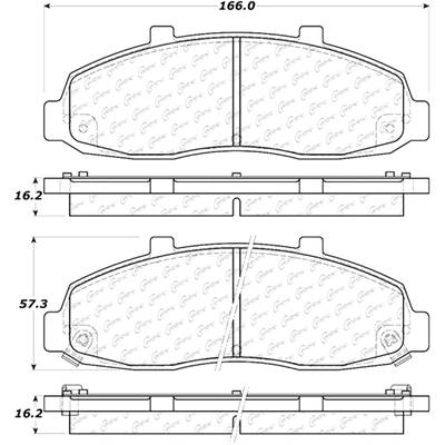 Plaquettes avant en c�ramique de qualit� sup�rieur  by CENTRIC PARTS - 105.06790 pa10