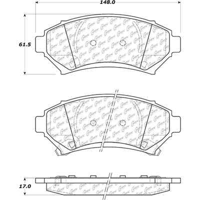 Front Super Premium Ceramic Pads by CENTRIC PARTS - 105.06990 pa3