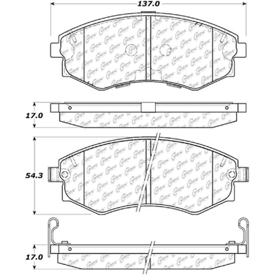 Front Super Premium Ceramic Pads by CENTRIC PARTS - 105.07001 pa5