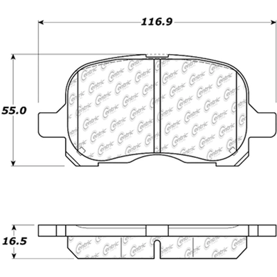 Front Super Premium Ceramic Pads by CENTRIC PARTS - 105.07410 pa6