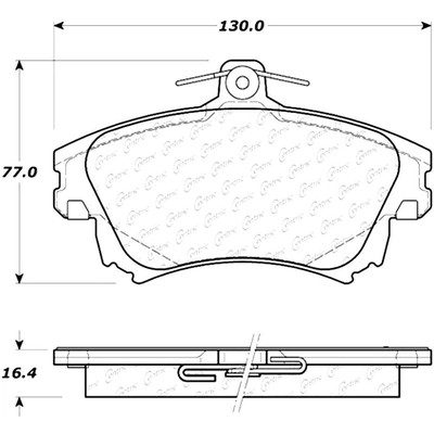 Plaquettes avant en c�ramique de qualit� sup�rieur  by CENTRIC PARTS - 105.08370 pa8