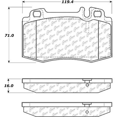 Front Super Premium Ceramic Pads by CENTRIC PARTS - 105.08470 pa4