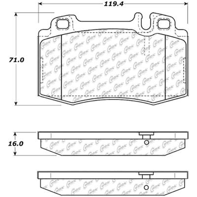 Plaquettes avant en c�ramique de qualit� sup�rieur  by CENTRIC PARTS - 105.08471 pa5