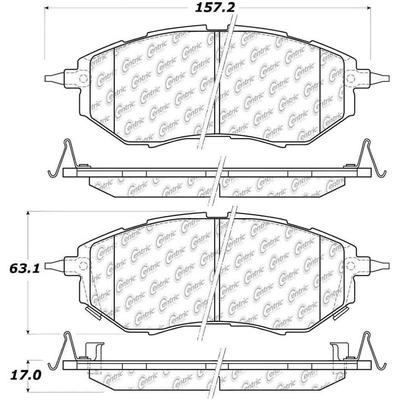 Front Super Premium Ceramic Pads by CENTRIC PARTS - 105.10781 pa11