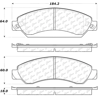 Plaquettes avant en c�ramique de qualit� sup�rieur  by CENTRIC PARTS - 105.10920 pa10