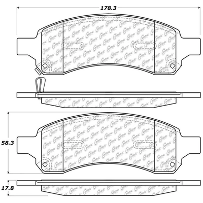 Plaquettes avant en c�ramique de qualit� sup�rieur  by CENTRIC PARTS - 105.11690 pa1