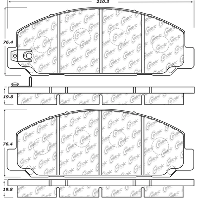 Front Super Premium Ceramic Pads by CENTRIC PARTS - 105.16830 pa3