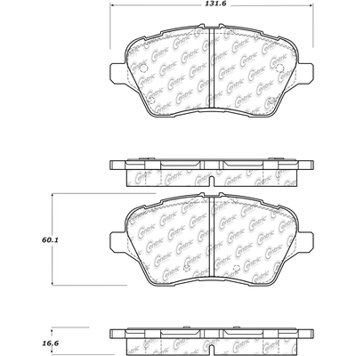 Front Super Premium Ceramic Pads by CENTRIC PARTS - 105.17300 pa9