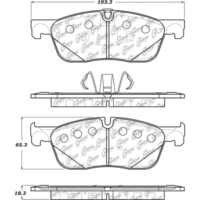 Front Super Premium Ceramic Pads by CENTRIC PARTS - 105.18380 pa2