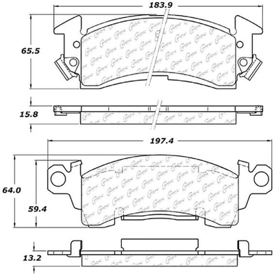 Front Super Premium Semi Metallic Pads by CENTRIC PARTS - 104.00521 pa3