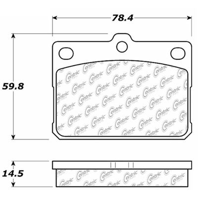 Front Super Premium Semi Metallic Pads by CENTRIC PARTS - 104.01010 pa3