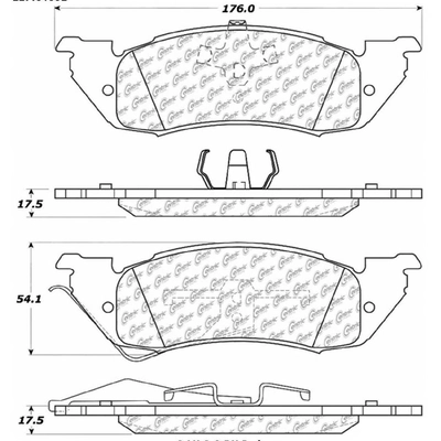 Front Super Premium Semi Metallic Pads by CENTRIC PARTS - 104.05291 pa4