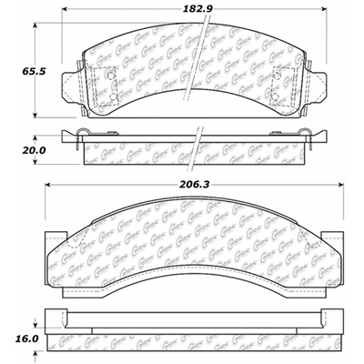 Front Super Premium Semi Metallic Pads by CENTRIC PARTS - 104.05430 pa3