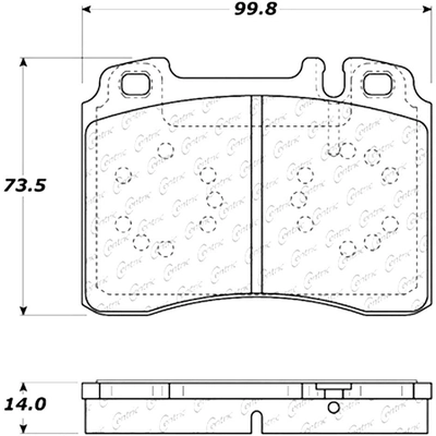Front Super Premium Semi Metallic Pads by CENTRIC PARTS - 104.05611 pa8