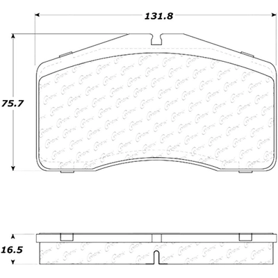 Plaquette avant semi-métalique de qualité supérieur by CENTRIC PARTS - 104.05940 pa9